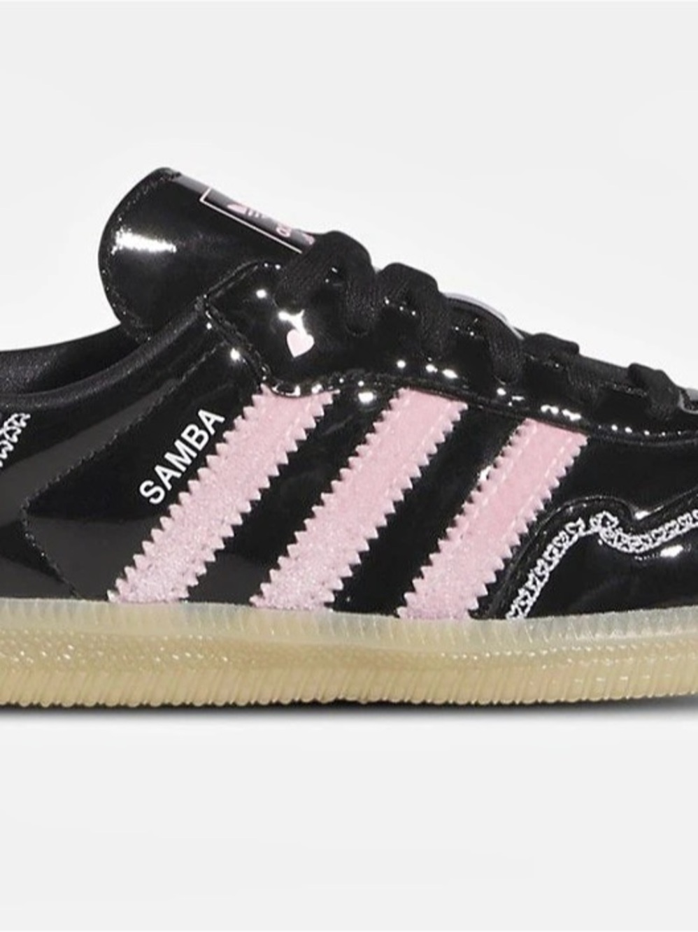 adidas Samba Sneakers in Black & Pink Like New